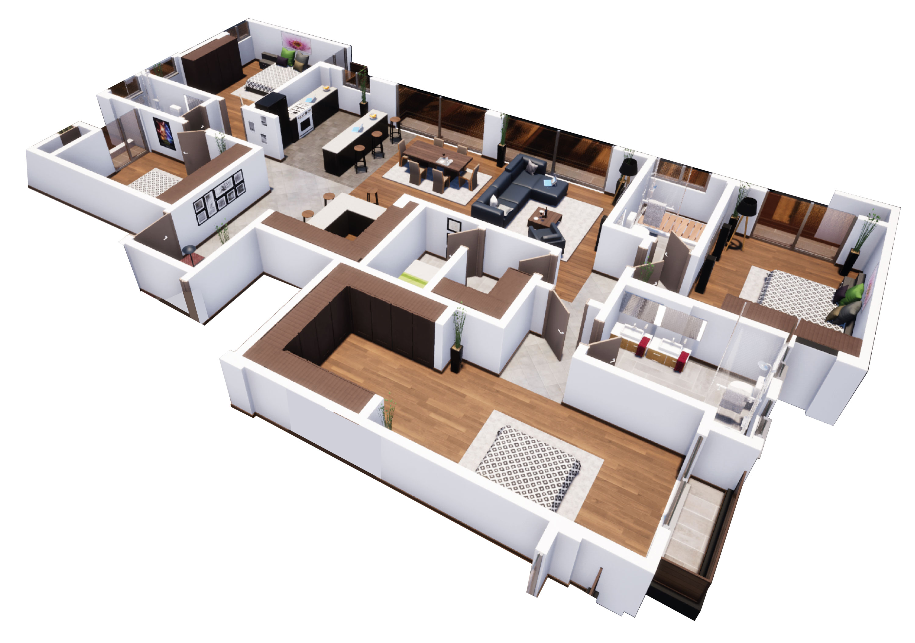 TYPE G: 4 BED ROOM PENTHOUSE
