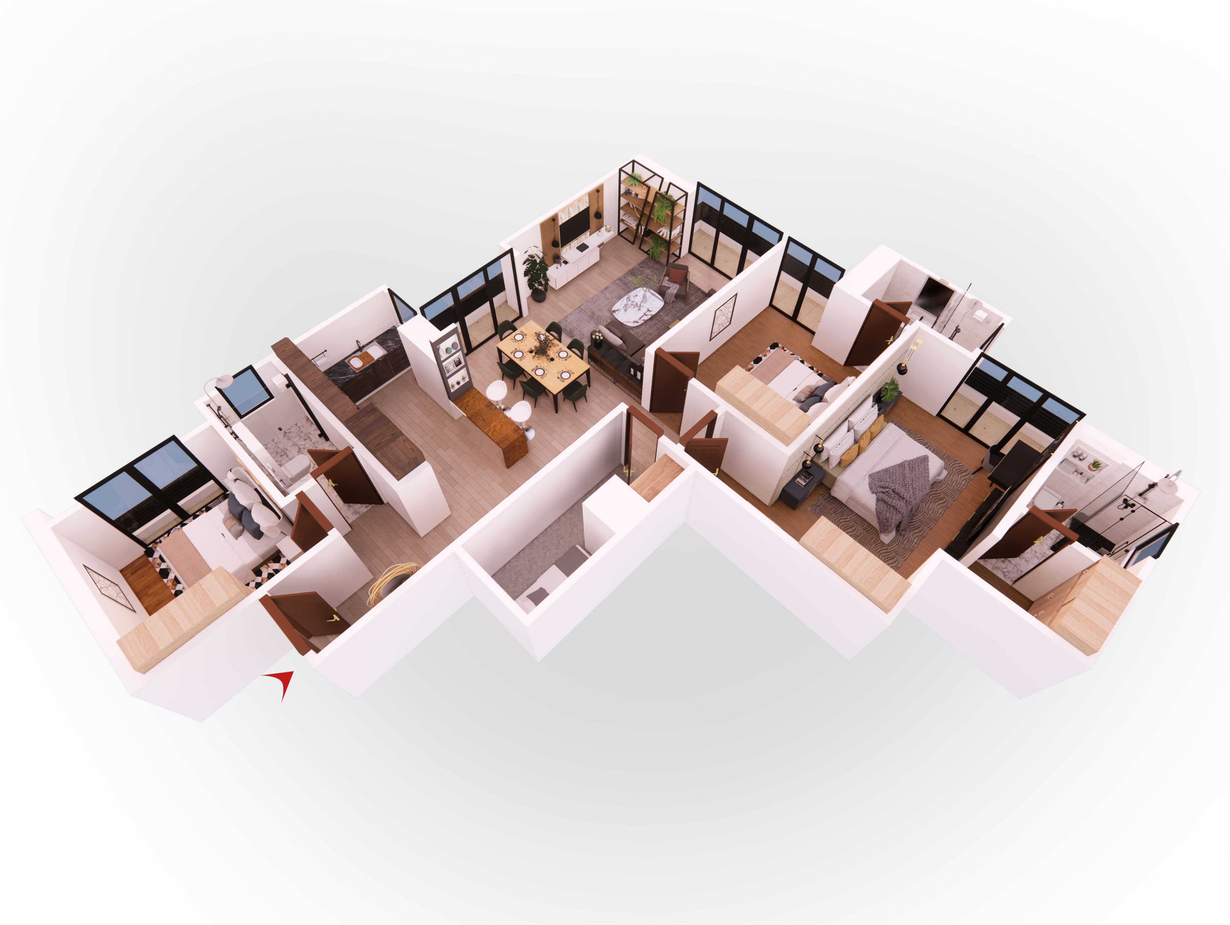 TYPE A: 3 BED ROOM APARTMENT